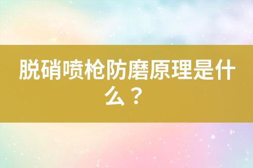 脱硝喷枪防磨原理是什么？