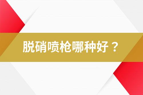 脱硝喷枪哪种好？