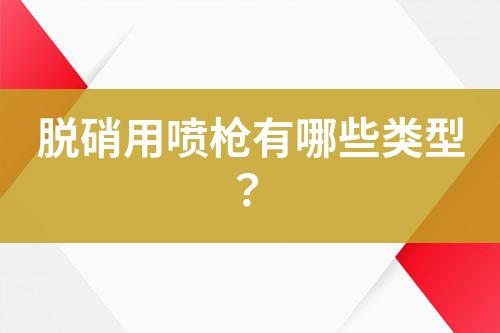 脱硝用喷枪有哪些类型？