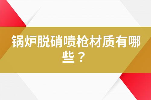 锅炉脱硝喷枪材质有哪些？